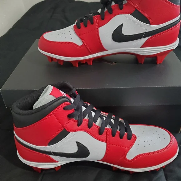Nike | Shoes | Jordan Football Cleats Mid Td Chicago Size 1  display picture 3